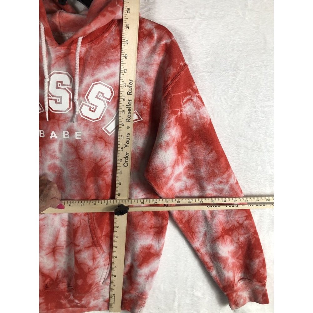 Sassy Babe Tye Dye  Woman's Hooded Sweatshirt - Picture 13 of 16